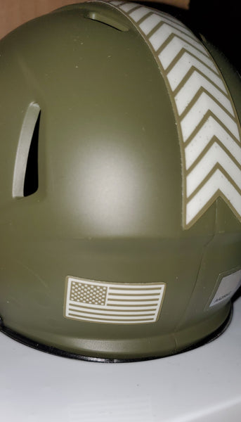 Pittsburgh Steelers Hines Ward Autographed Salute to Service Mini Helmet (TSE)