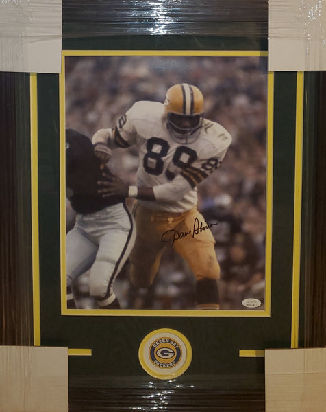 Green Bay Packers Framed Dave Robinson Autographed 11x14 (JSA)