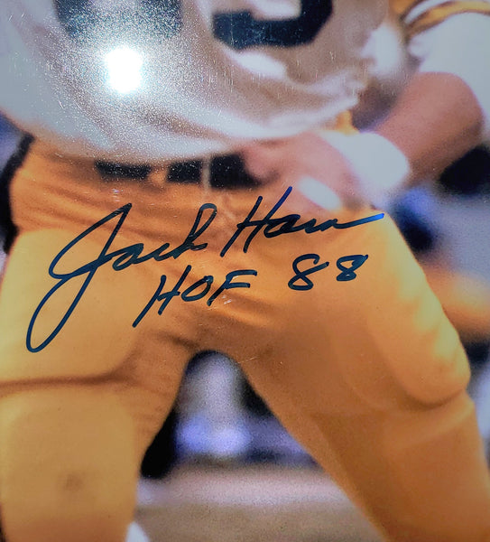 Pittsburgh Steelers Jack Ham Autographed 16x20 with HOF 88 Inscription (BAS)