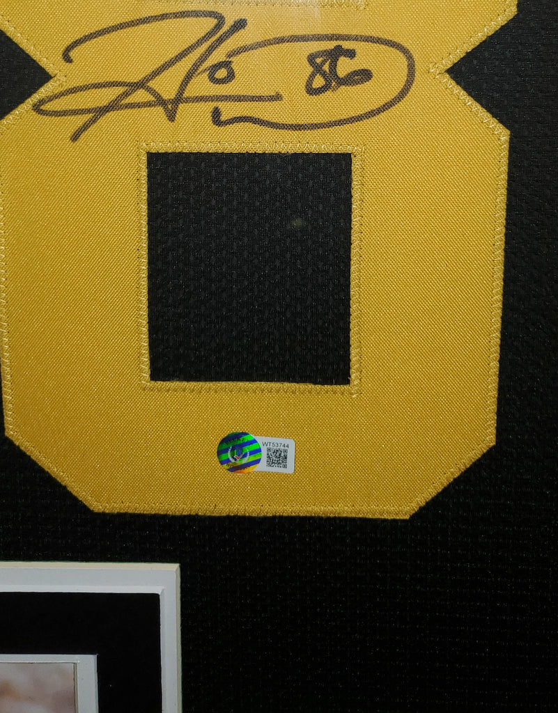 Hines Ward Authentic Signed Black Pro Style Jersey on #8 BAS Witnessed