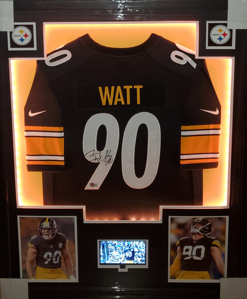 Pittsburgh Steelers Video/LED Framed Autographed T.J. Watt Authentic N –  Muncy's Memorabilia