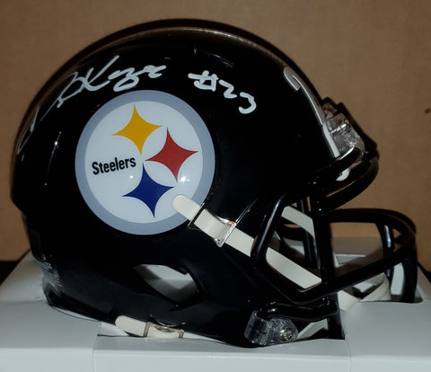 Pittsburgh Steelers Damontae Kazee Autographed Speed Mini Helmet (TSE)