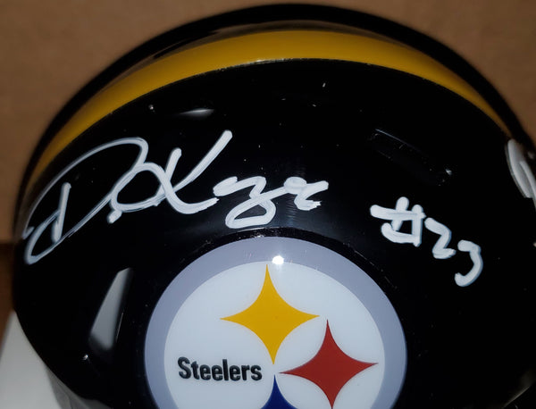 Pittsburgh Steelers Damontae Kazee Autographed Speed Mini Helmet (TSE)