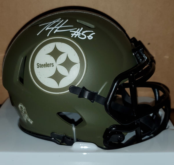 Pittsburgh Steelers Alex Highsmith Autographed Speed Salute to Service Mini Helmet (TSE)