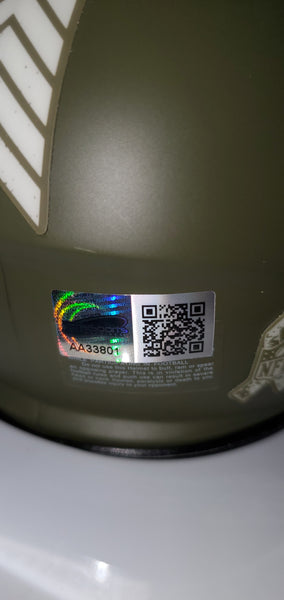 Pittsburgh Steelers Alex Highsmith Autographed Speed Salute to Service Mini Helmet (TSE)