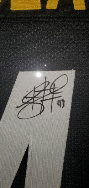 Pittsburgh Steelers Troy Polamalu Framed Autographed Custom Jersey (TSE)