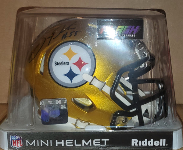 Pittsburgh Steelers Joey Porter Autographed Flash Speed Mini Helmet (TSE)