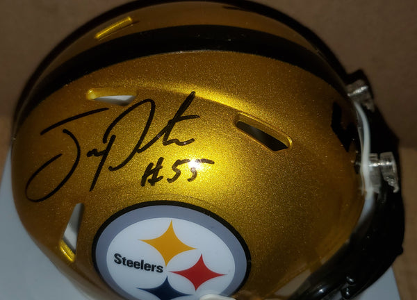 Pittsburgh Steelers Joey Porter Autographed Flash Speed Mini Helmet (TSE)