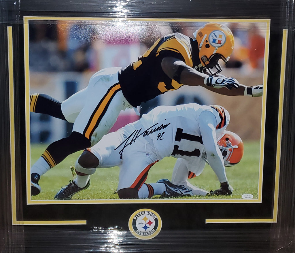 Pittsburgh Steelers Framed James Harrison Autographed 16x20 with