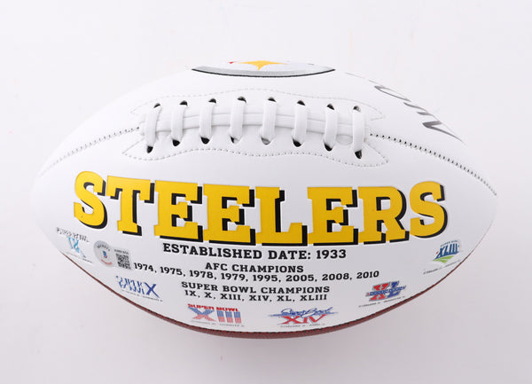 Pittsburgh Steelers Super Bowls Cameron Heyward autographed White Football (BAS)