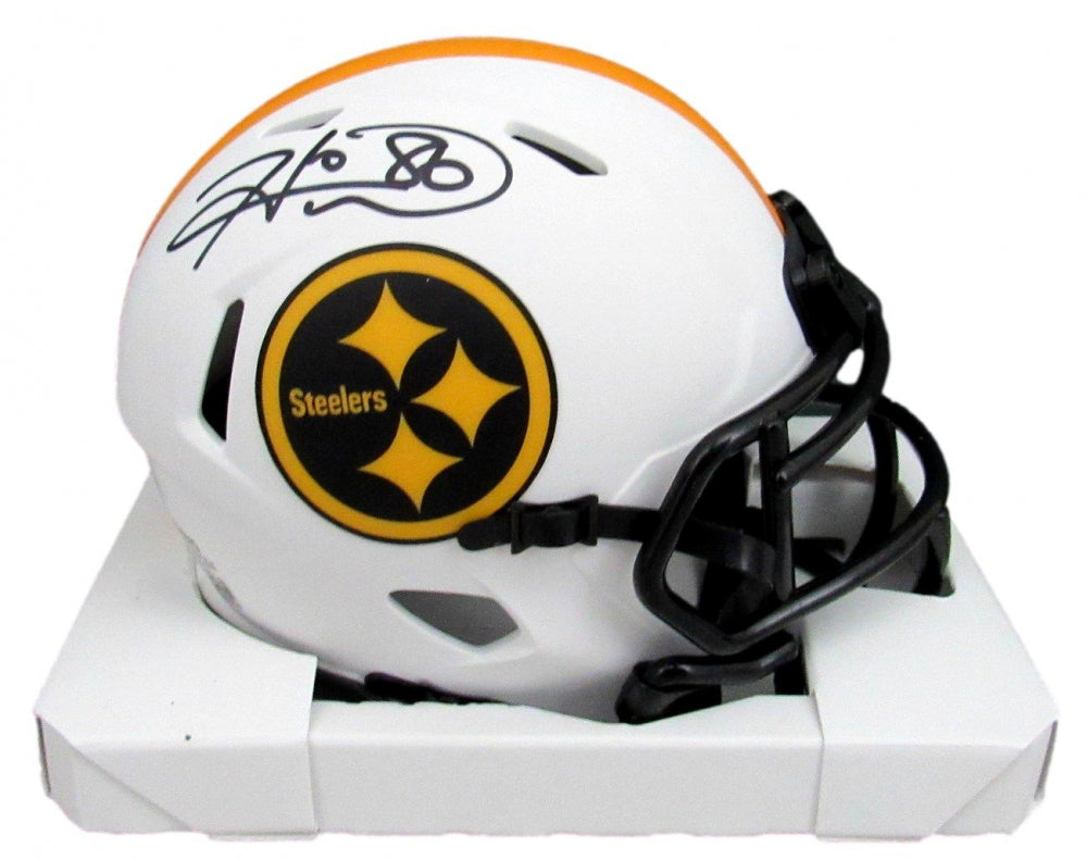 Pittsburgh Steelers Autographed Hines Ward Lunar Eclipse Speed Mini Helmet (JSA)