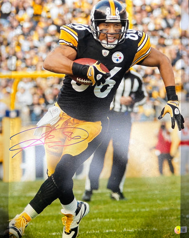 Pittsburgh Steelers Hines Ward Autographed 16x20 Photo (BAS).