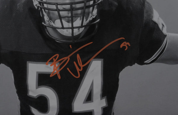 Chicago Bears Brian Urlacher Autographed 16x40 poster (Beckett)