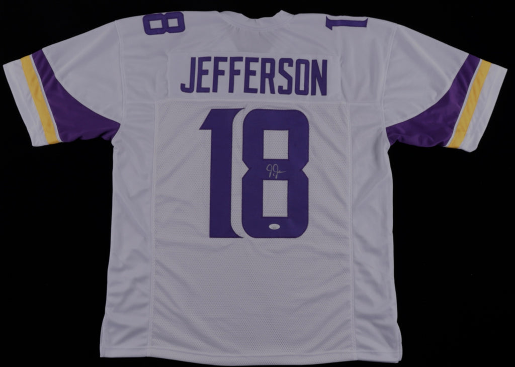 Justin Jefferson Autographed Custom Jersey (JSA) – Muncy's Memorabilia