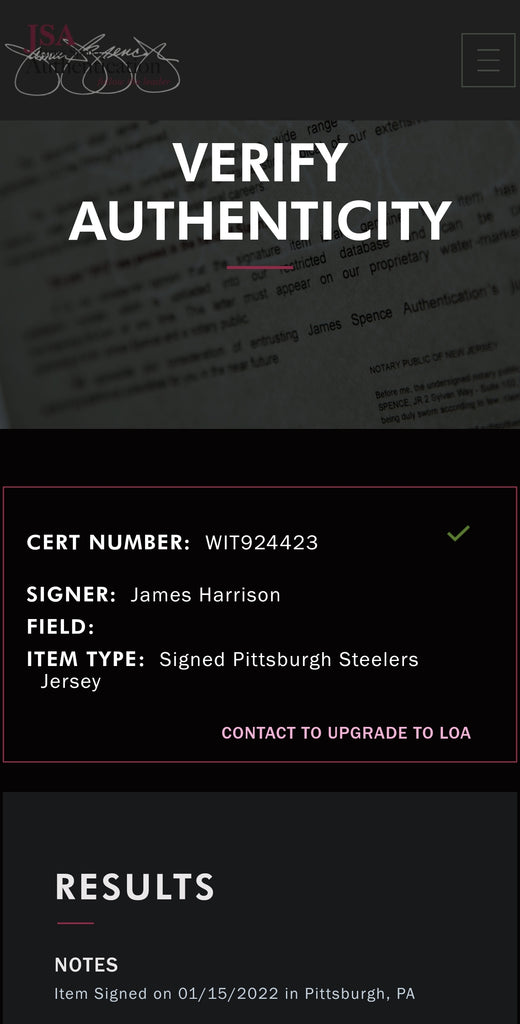 James Harrison Pittsburgh Steelers Signed Bumblebee Jersey JSA COA – Prime  Time Sports