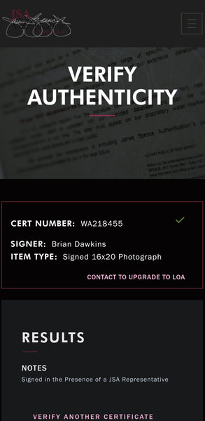 Philadelphia Eagles Brian Dawkins Autographed 16x20 Photo with Multiple Inscriptions (JSA).