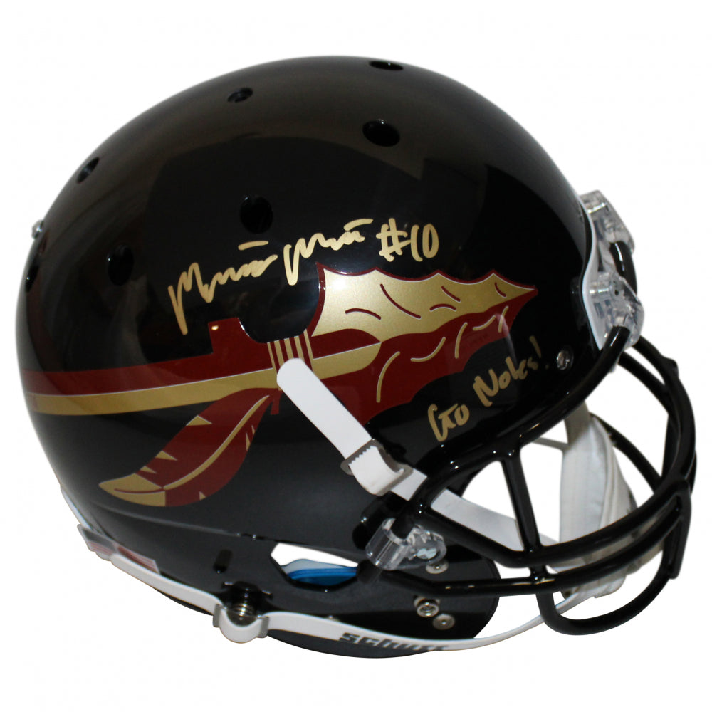 Florida State Seminoles McKenzie Milton Autographed Full-Size Helmet with "Go Noles!" Inscription (JSA)
